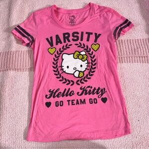 Women’s Hello Kitty Pink Varsity T Shirt size S
